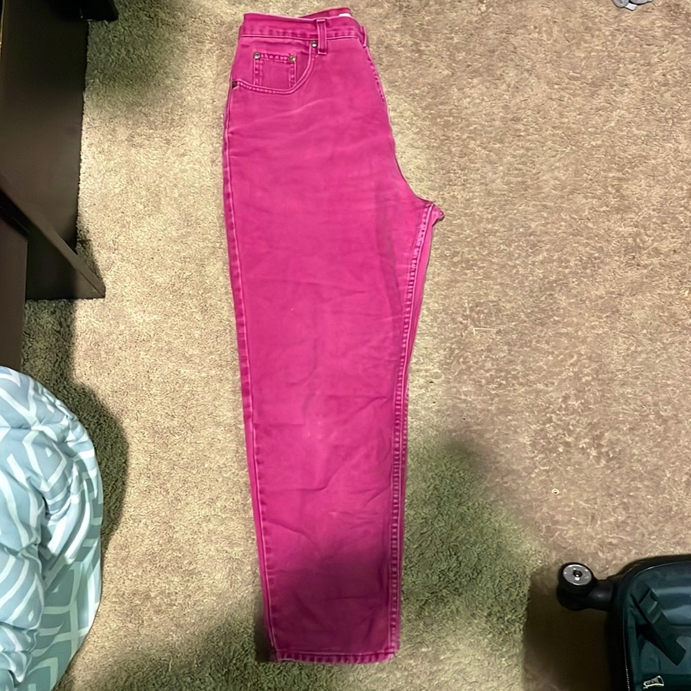 Authentic dungarees high sierra pink jeans 14 short